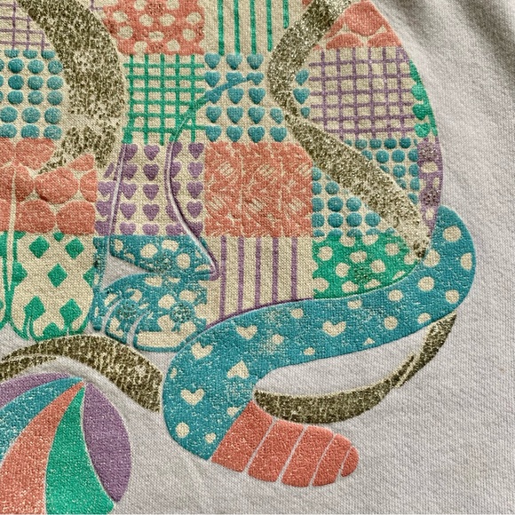 v i n t a g e :: Slouchy Cute Grandma Core Cat Lady Sweater - Picture 10 of 11